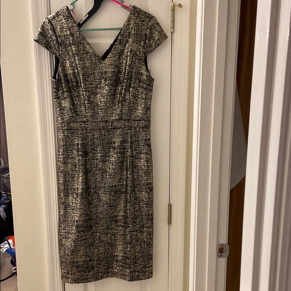 Betsey Johnson Dresses & Skirts - Betsey Johnson Black and Gold Midi Dress